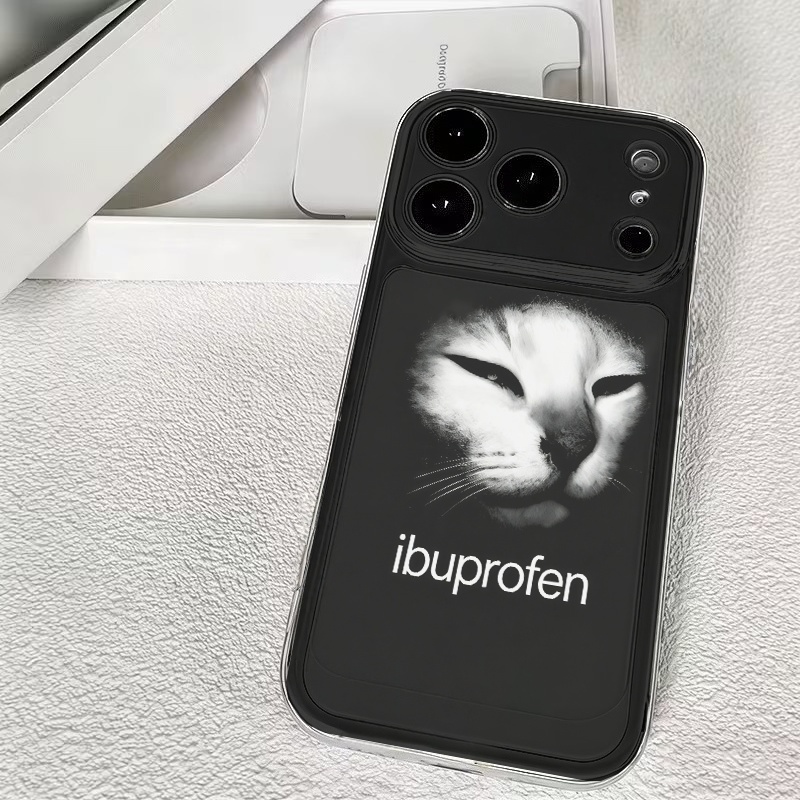 Apple Iphone 16 - Casing HP Motif Seni Wajah Kucing