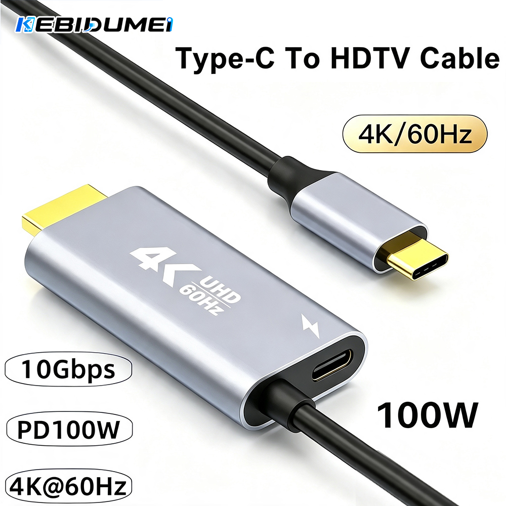 Hdmi Adapter Tablet - KEBIDUMEI Kabel Tipe C ke HDMI-kompatibel,