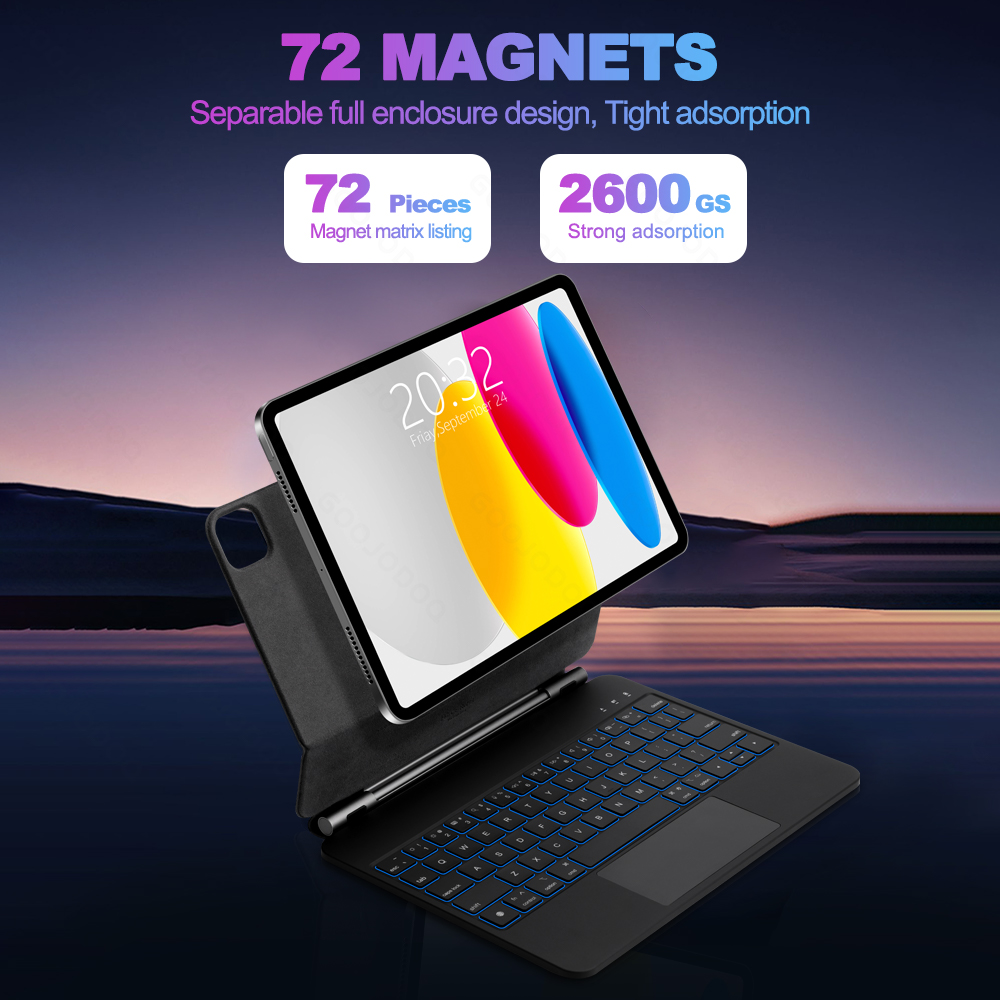 GOOJODOQ Magic Keyboard untuk  - Ipad Cover Folio ulasan dan harga