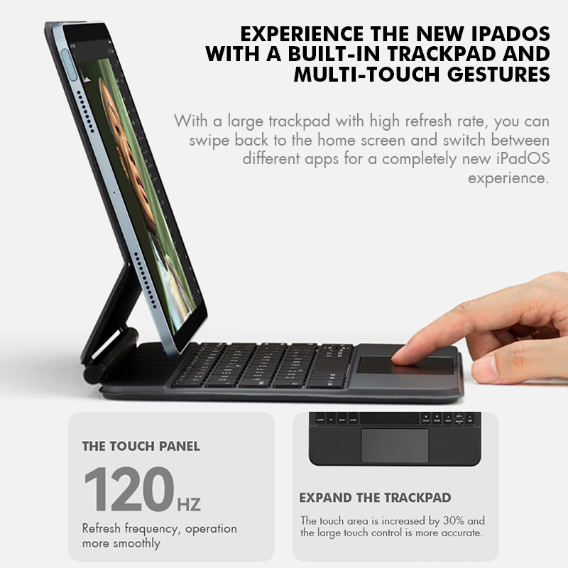 GOOJODOQ casing iPad Air 6 202 - Ipad Cover Folio ulasan dan harga