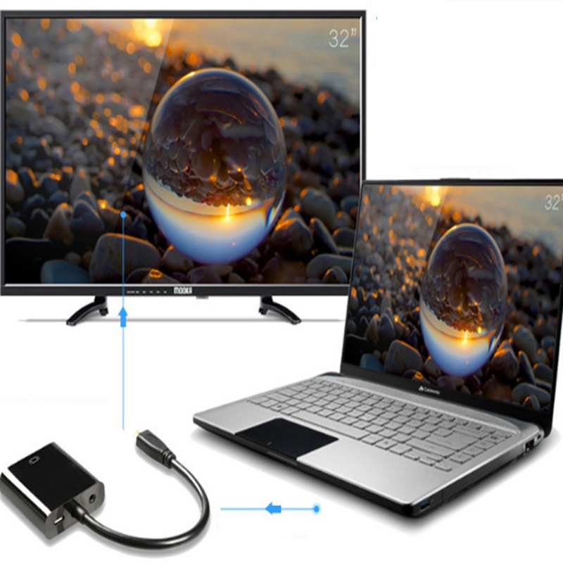 Konektor Micro HDMI Ke VGA Ada - Hdmi Adapter Tablet ulasan dan harga