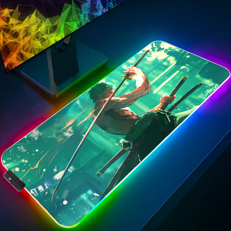 ONE PIECE Zoro Mouse Pad RGB A - Rugged Tablet Accessories ulasan dan harga