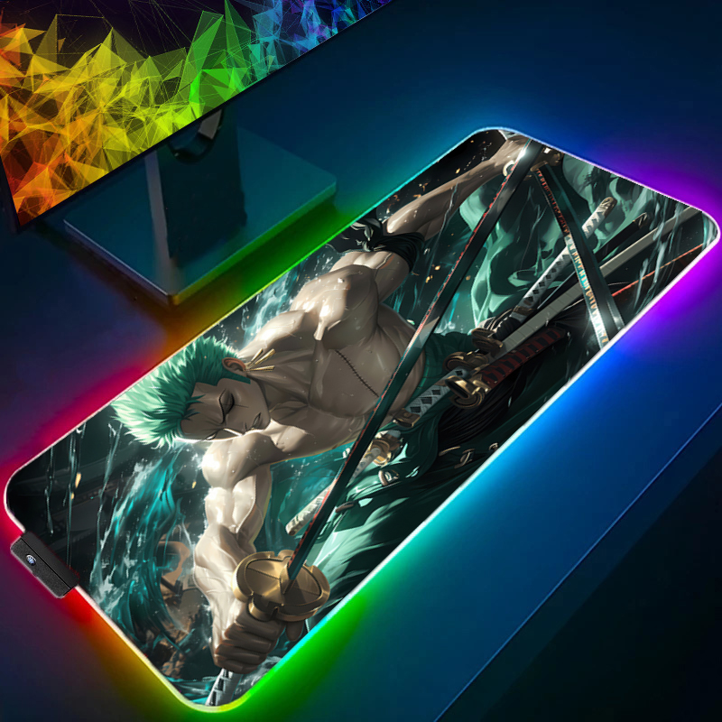 ONE PIECE Zoro Mouse Pad RGB A - Rugged Tablet Accessories ulasan dan harga