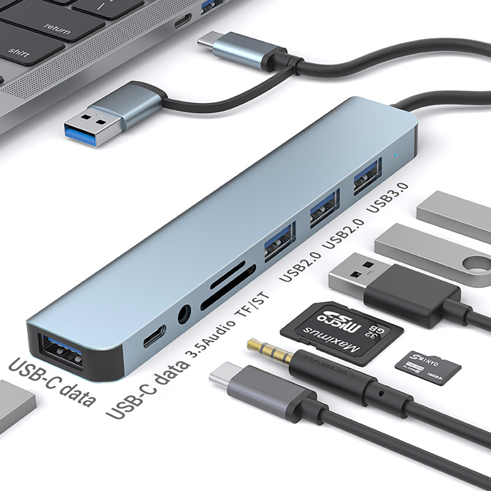 Stasiun Docking USB 9-in-1 Dua - Officeworks Tablet Accessories ulasan dan harga
