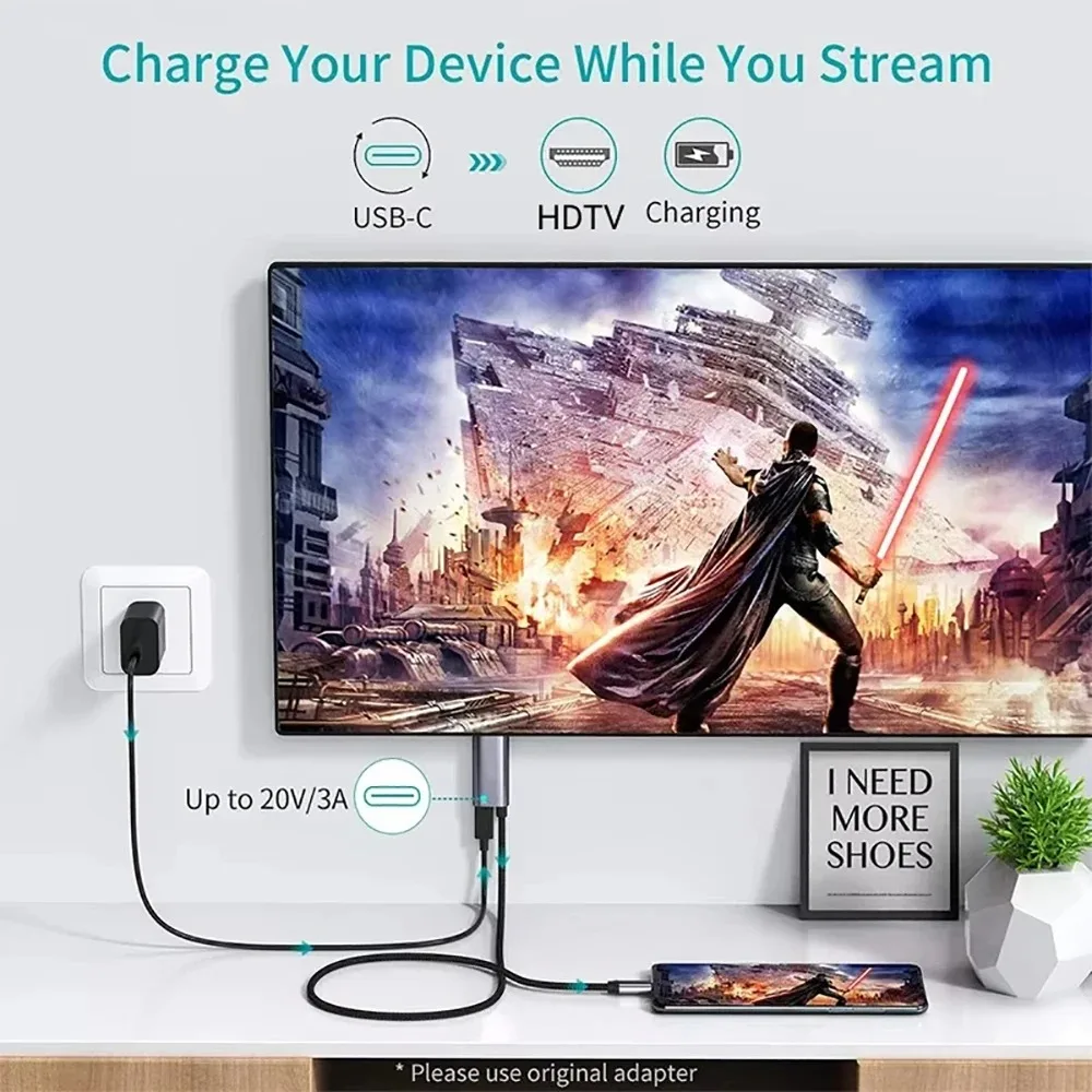 KEBIDUMEI Kabel Tipe C ke HDMI - Hdmi Adapter Tablet ulasan dan harga